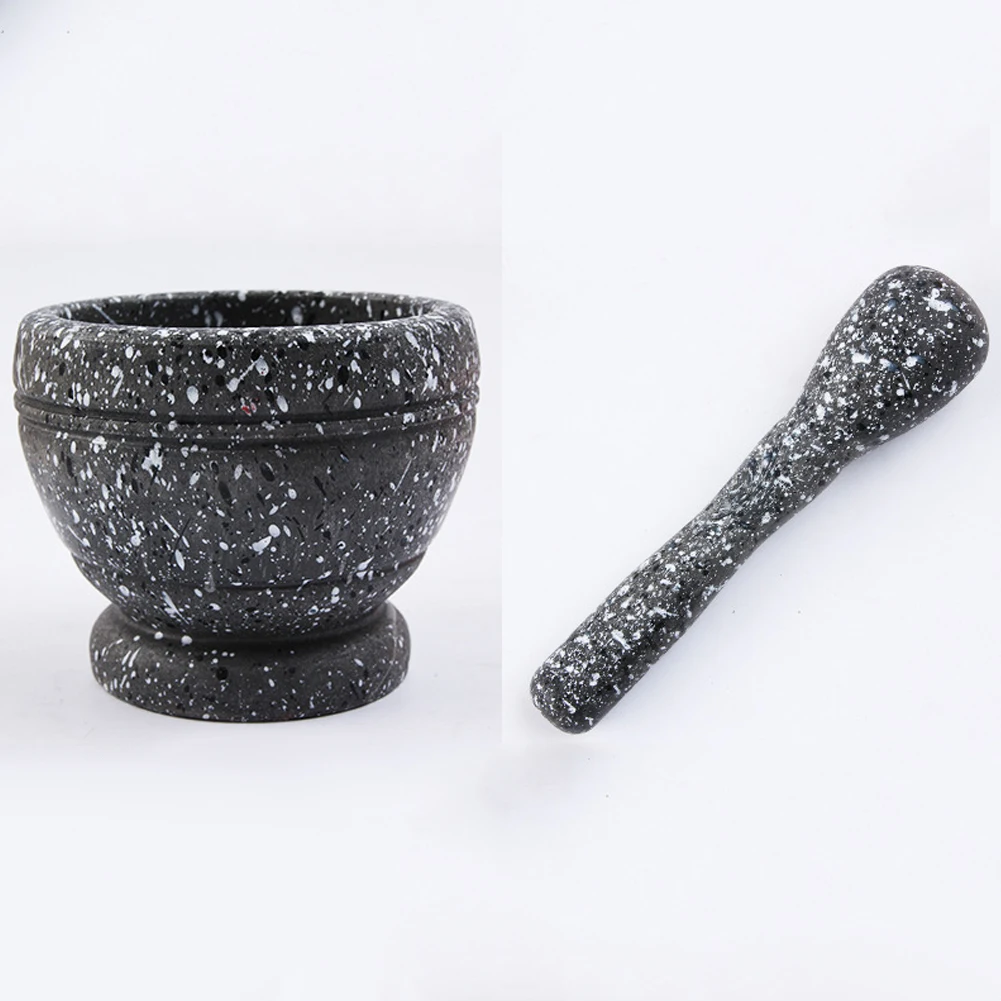 Garlic Masher Bowl Mashing Household Crushing Jar Mortar Pestle Kitchen Gadget Garlic Bowl Mortar Press Pot