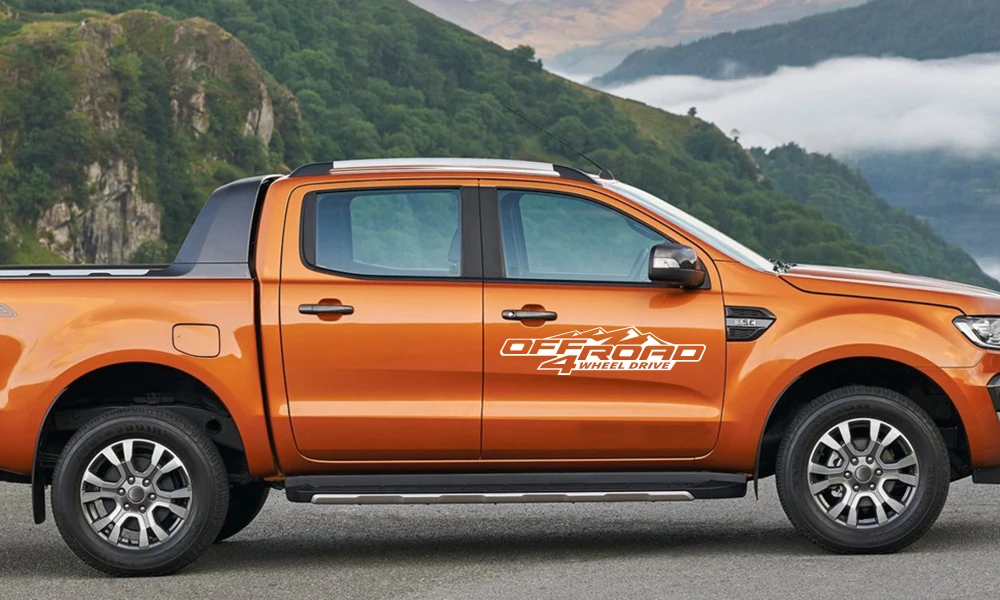 2 шт. внедорожные 4X4 автомобильные боковые наклейки для Ford Ranger Raptor Pickup Isuzu Dma Nissan NAVARA Toyota Hilux авто тюнинг аксессуары