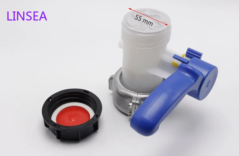 

Plastic DN40 62MM Butterfly Valve for IBC Tank Container 1000L Switch IBC Tank Adapter