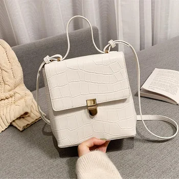 

Stone Pattern Crossbody Bags For Women 2019 Small Handbag small bag Ins PU Leather Shoulder Bag Ladies Designer Evening Bags