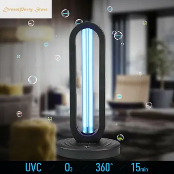 

38W UVC Germicidal Disinfection Light Air Sanitizer Purifier Odor Eliminators for Rooms Cabinets Wardrobe Deodorizer Ozone Light