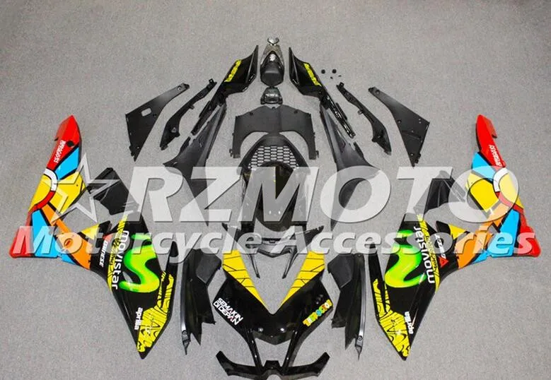 Полный комплект обтекателя мотоцикла подходит для Aprilia RSV4 1000 2010 2011 2012 2013 впрыска ABS Пластик изготовленный на заказ