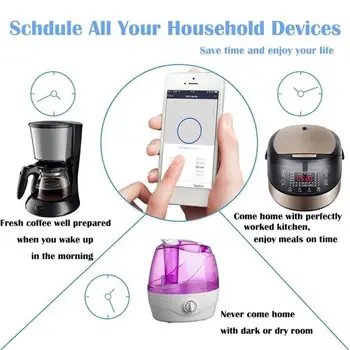 

Smart US Plug WiFi Electronics Socket Wireless Switch Outlet Timer APP Control Power Voice Control for Amazon Alexa Google IFTTT