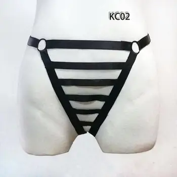 

Women Elastic Cage Hollow Out Brief Thongs Panties Underwear Nightwear Black Free Size
