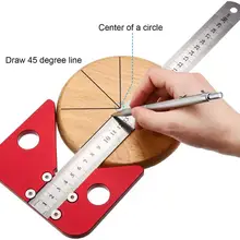 Алюминиевый сплав квадратный центр писец центр искатель центр писец линия Калибр деревообрабатывающий центр измерительный инструмент с отметкой линейки