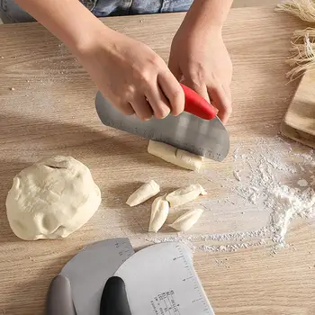 

Stainless Steel Pizza Dough Grill Scraper Cutter Kitchen with Scale Baking Tool Pastry Cake Bread Slicer Spatula Blade Baking