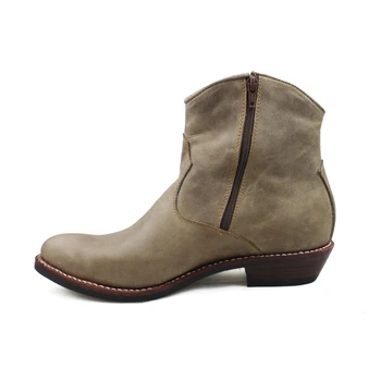 

Luxury Brand Handmade Boots Men Pointed Toe 3.5cm Heels 100% Real Leather Man Ankle Boots Classic Cowboy Booties Plus Size 45