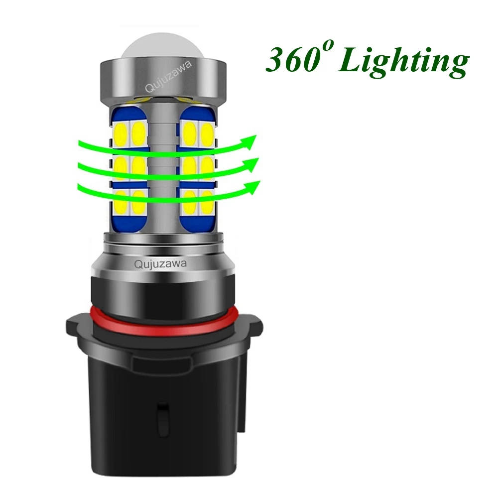 LED Bulbs 2Pcs H8 H11 HB4 9006 P13W PSX24W Auto Anti Fog Lamps Car Driving Running Light Front Foglamp 6000K White