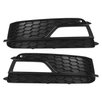 

Front S Line Bumper Fog Grille Grill for Audi A5 13-17 8T0807681K 8T0807682K Lower Bumper Fog Light Insert Grilles
