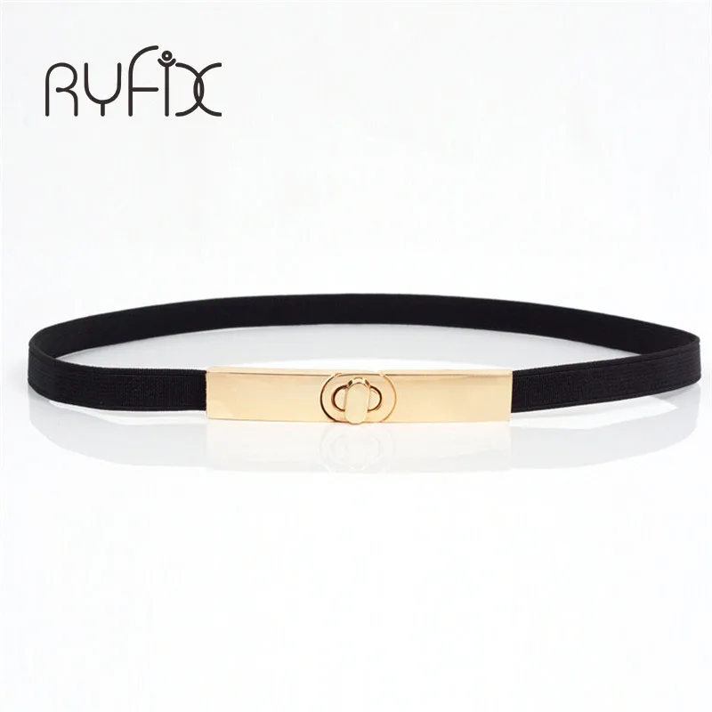 

2021 Hot sales women belt metal thin elastic belt golden skinny elastic waistband belt chain Restore Vintage ways BL27