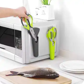 

Stainless Steel Multifunctional Kitchen Scissor Multipurpose Home Use Scissor For Peeling Decaping Chicken Cutting