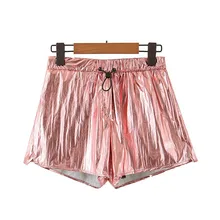*#Best Price Short for Women High Waist Shorts Glossy Stylish Pink Sweet Shorts Drawstring Tie Casual Chic Female Shorts Tide Solid Retro *#Best Price Short for Women High Waist Shorts Glossy Stylish Pink Sweet Shorts Drawstring Tie Casual Chic Female Shorts Tide Solid Retro