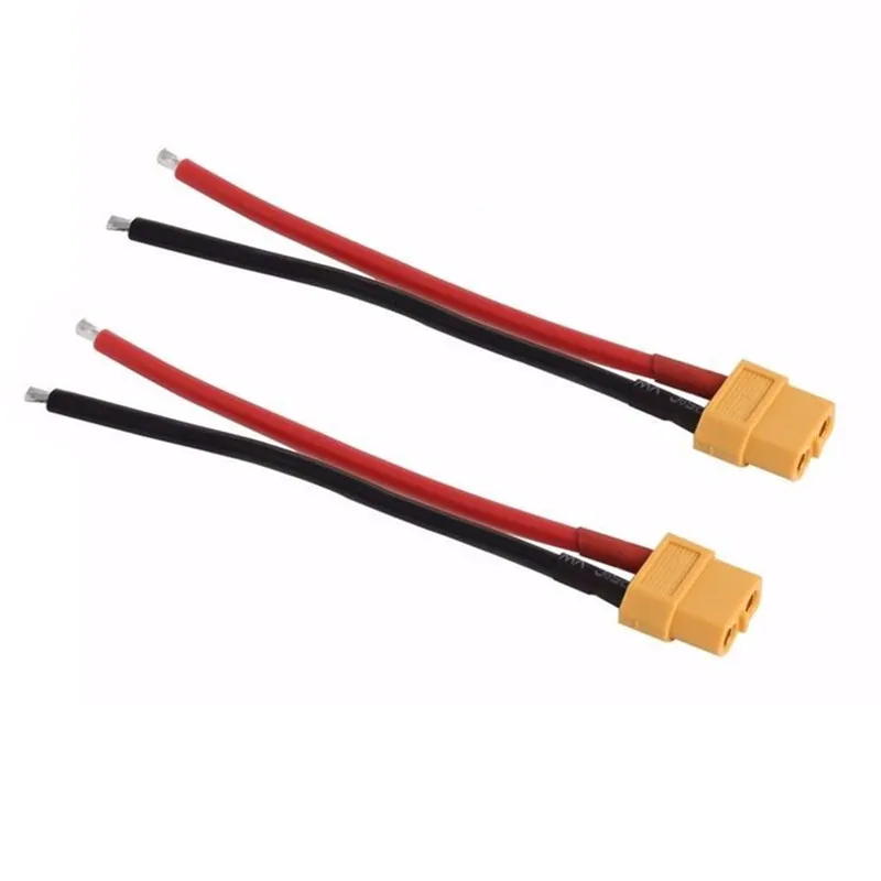 Разъем XT60 гнездо/штекер с корпусом 10 см силиконовый провод 14AWG|xt60 connector|silicone