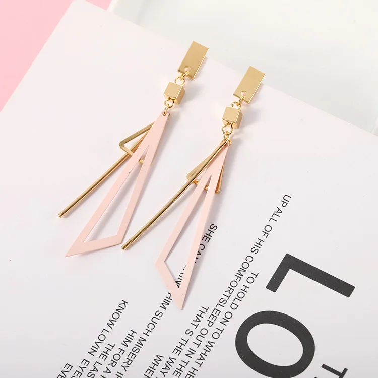 Triangle Dangle Earrings - Image 5