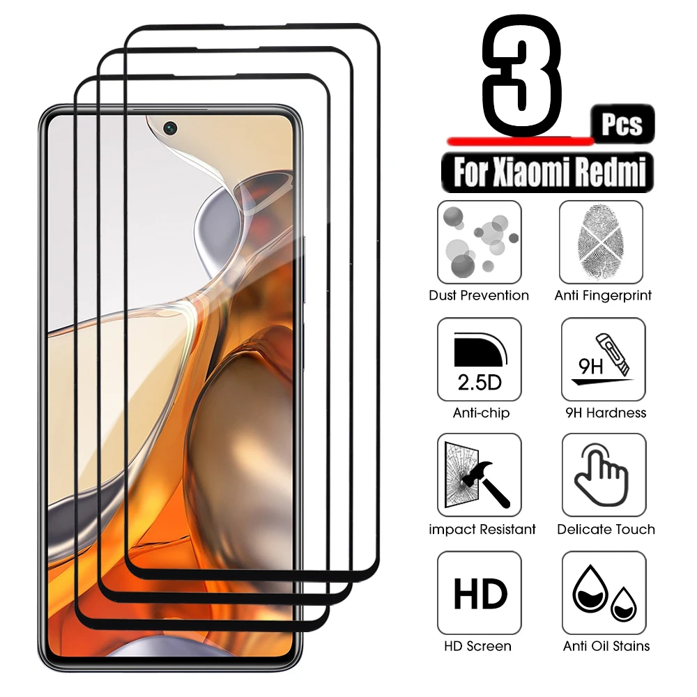 Стекло на Xiaomi Redmi Note 7 8 9 10 11 Pro Plus защитная пленка для экрана Mi Poco M4 X3 NFC M3 11T 10T 11Lite 3