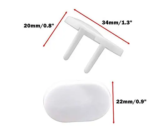30PCS Baby Proof Outlet Plug Cover Childproof Socket Cover Anti-Electric Shock Protector Outlet Plug for Baby Electrical Safety