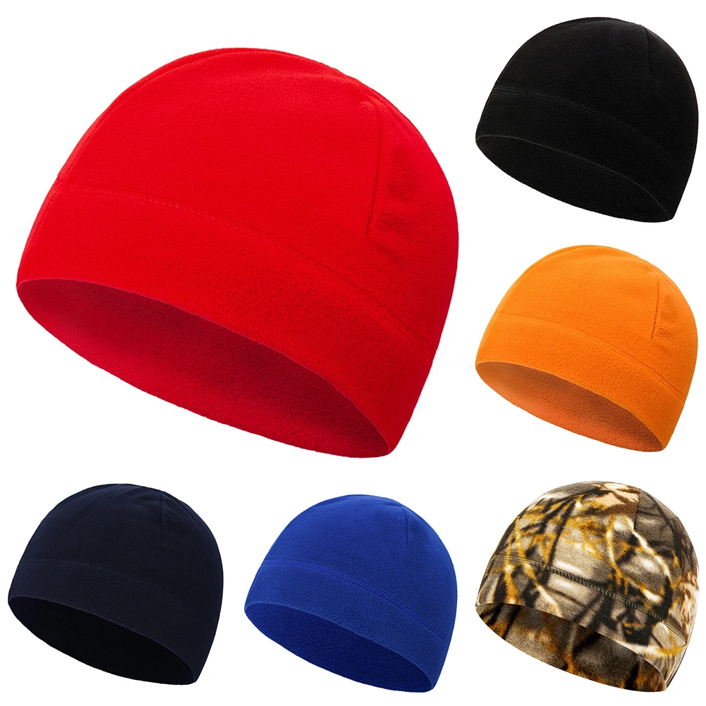 Мужская зимняя одноцветная флисовая Кепка для альпинизма, велоспорта, ветронепроницаемая шапка, шапка, мягкая теплая уличная ветрозащитная уличная одежда шляпа