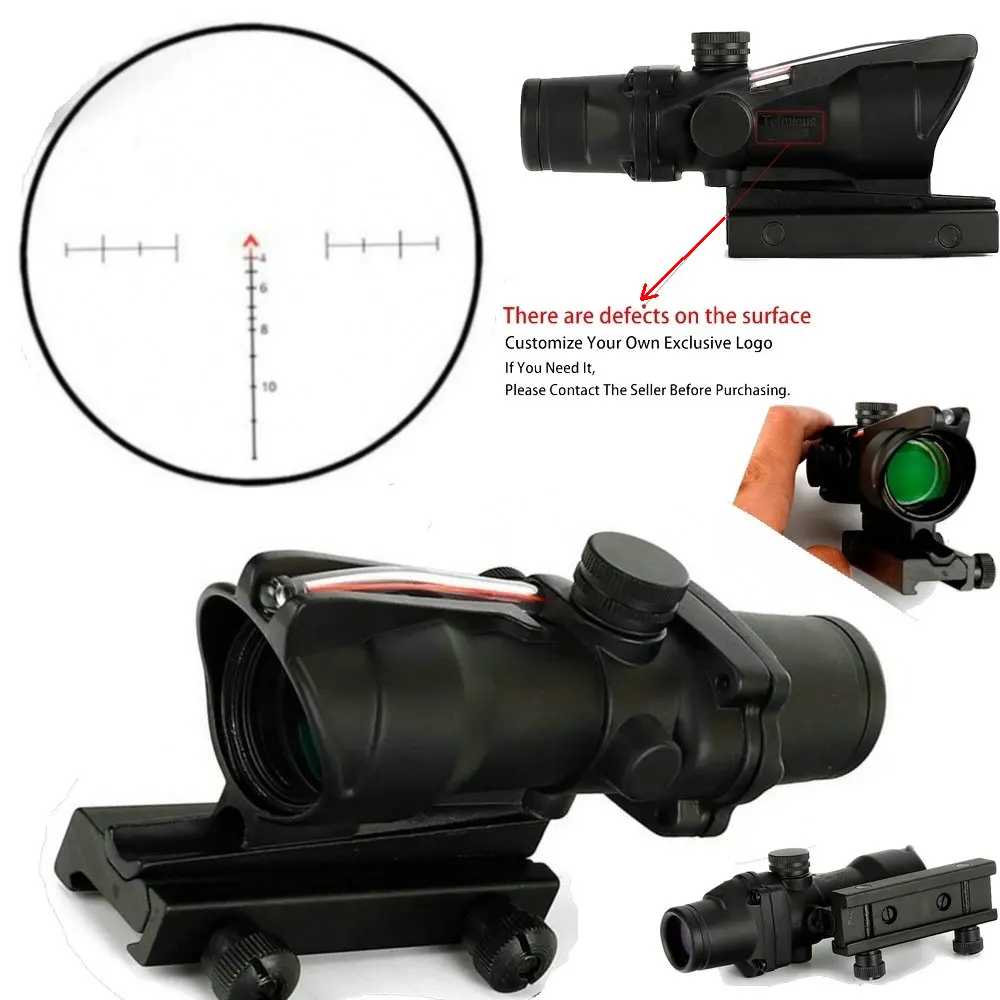 Ohhunt 4x32 прицелы для охоты тактические прицелы красный шеврон стекло травление сетка оптика дефекты поверхности распродажа