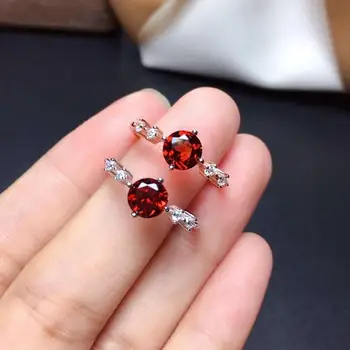 

Fashion Natural And Real Garnet Ring 925 Jewelry for Women's Ring Fine Jewelry, Christmas Gift
