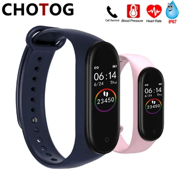 

Fitness Tracker Bracelet Watch Men Women M4C Smart Bracelet Blood Pressure Heart Rate Monitor Ip67 Waterproof Smart Band Watch