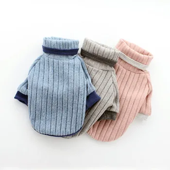 

Winter Dog Turtleneck Sweater Clothes Puppy Cat Soft Comfortable Undershirts Jumper Pullover for Small Dog Cat Homewear Costume