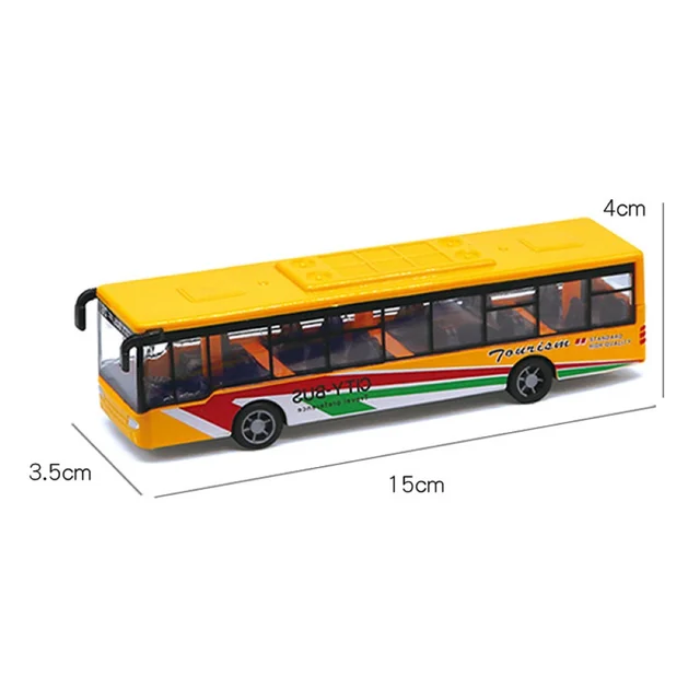 2021 New High Quality Alloy Classic Bus World Minibus Toy Alloy Model Toy Bus Desktop Decor Kids Collectible Toy For Child 6