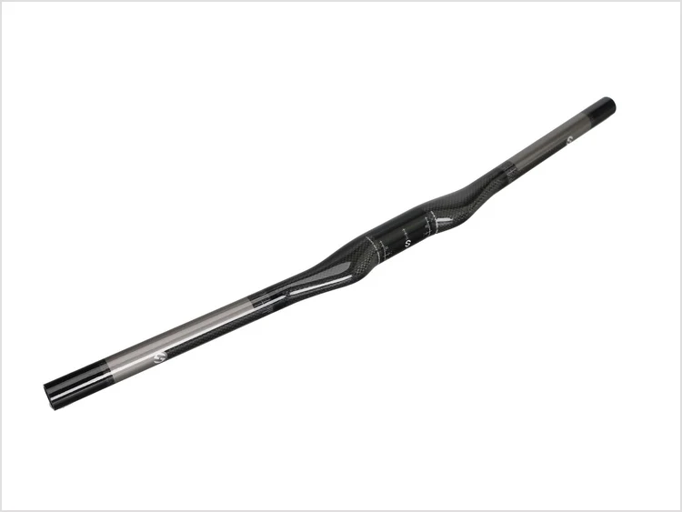 Glossy Black TOSEEK руль Mtb руль для велосипеда горизонтальная рукоять - Цвет: Glossy Black