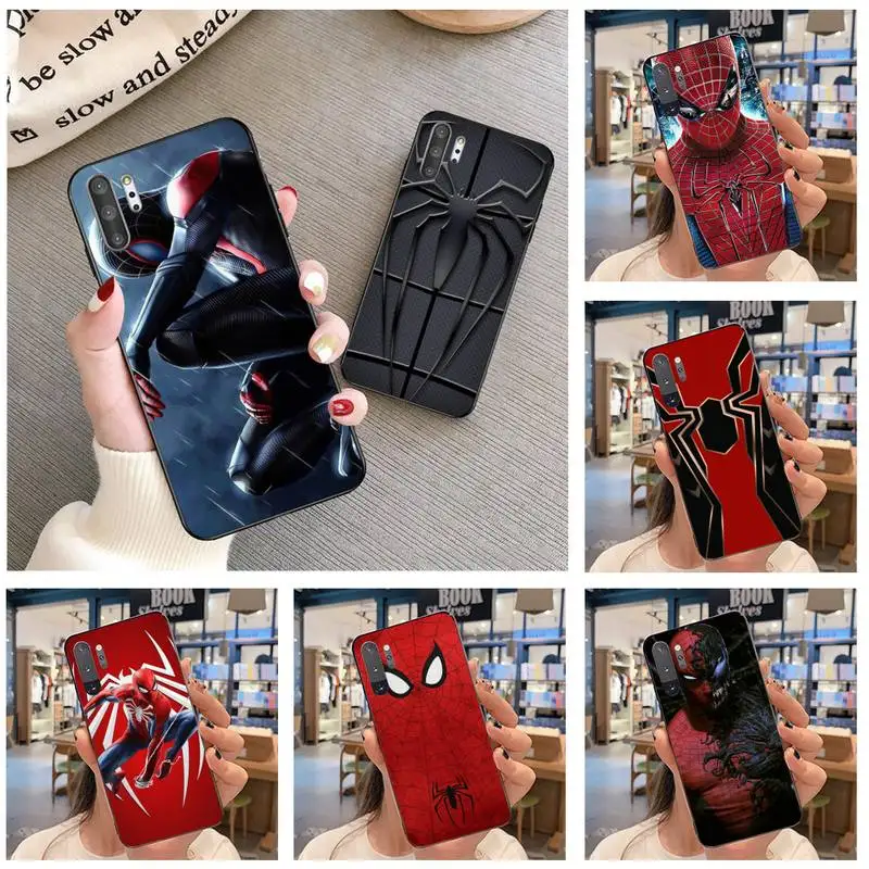 Крутой мужской чехол S-Spiders с рисунком для Samsung Galaxy Note20 ultra 7 8 9 10 Plus lite M21 M31S M30S M51 |