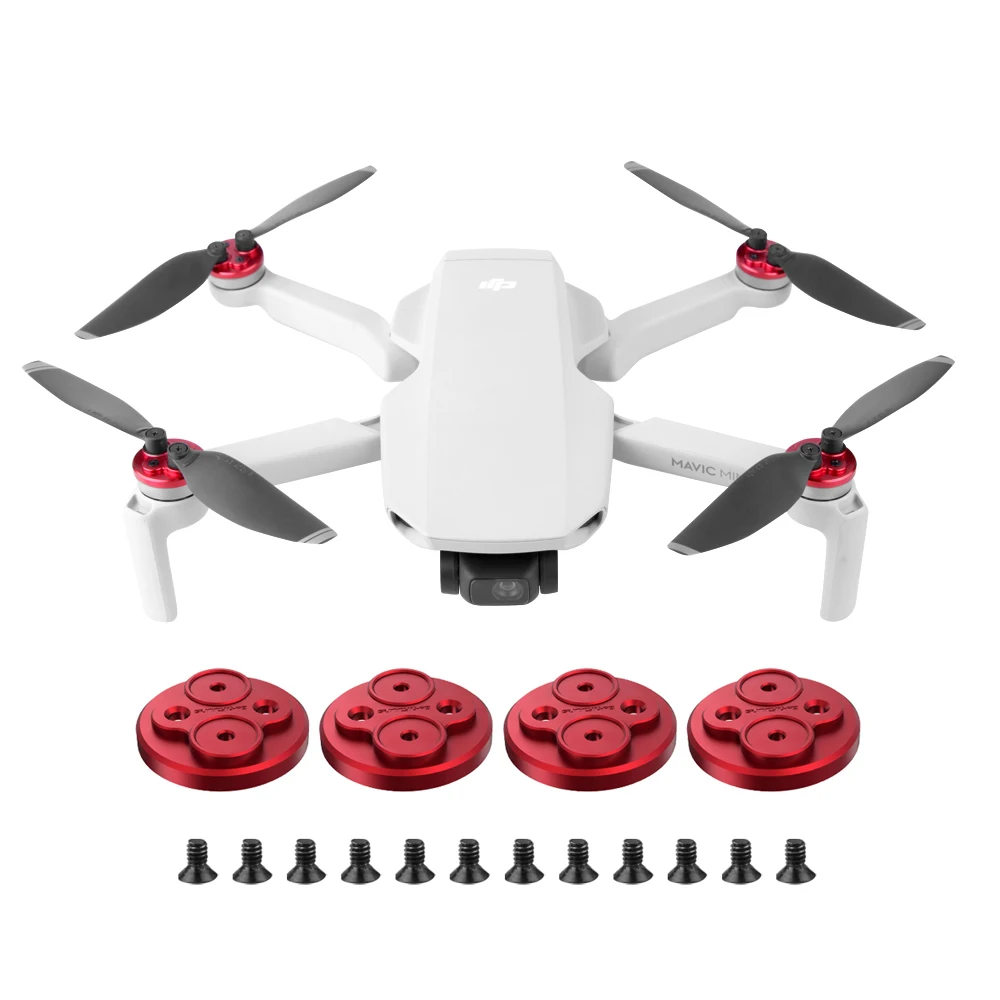 Buy Verbeterde Motor Covers Krasbestendig Propellers Blok-Up Beschermende Aluminium Motor Cover Voor Mavic Mini