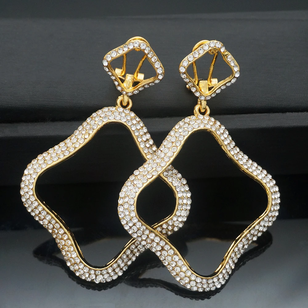 

New Statement Drop Earrings For Women Fashion Gold Earrings Geometric Earring 2019 Brincos