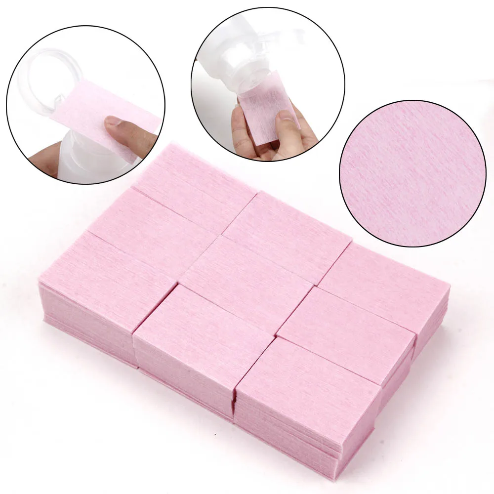 Nail polish remover Nail cotton pads Lint-Free Wipes Napkins Remover Cotton Wipes Pads Without Fiber For Manicure Art Cleaning Manicure Pedicure Gel Tools Cellulose Wipe