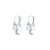 CANNER Hoop Earrings Black Panther Moon Star Cross 925 Sterling Silver CZ Huggie Earring For Women Aros Kiwi Pendientes Brincos 18