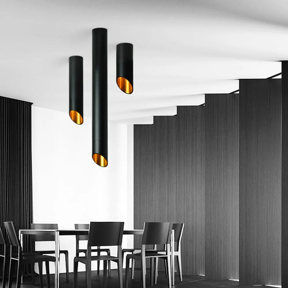 US $15.43 LED Surface Mounted Ceiling Downlight 7W Cord Lamps Kitchen Company Table Pipe Tube Lamp Dining Room Bar Counter Shop Spot Light