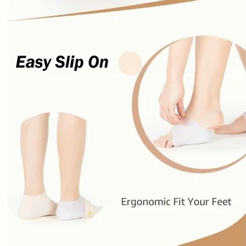 

Sweettreats Silicone Half Insole Invisible Height Increase Pads Breathable Sports Shoes Heighten Pad Heel Foot Massage Pad