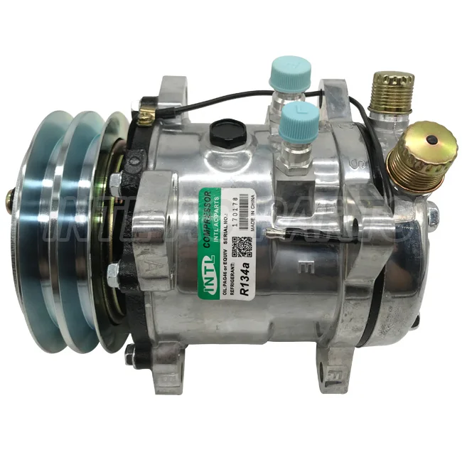 

Universal Auto air conditioner A/C compressor FOR SANDEN SD5H11 6321 2A 12V/24V 125mm