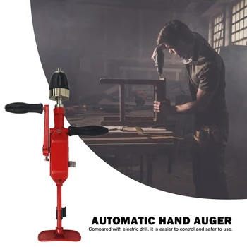 

0.8-10mm Woodworking Hand Crank Tapping Machine Hand Drill Aluminum Wood Drilling Tool Students Ability Experiments Tool