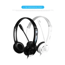 2020 new desktop computer headset mobile phone universal music headset long line gaming headset with microphone