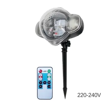 

Christmas Snowflake Laser Light Snowfall Projector IP65 Moving Snow Outdoor Garden Laser Projector Lamp For New Year Party Decor