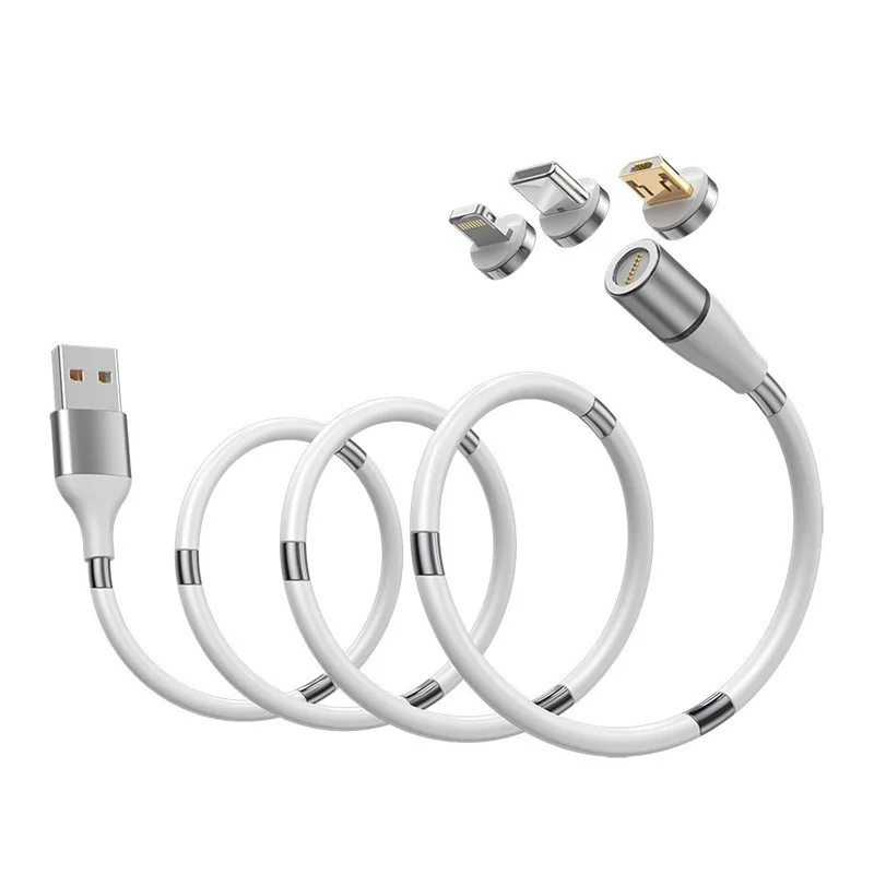 1m Magnetic Micro USB C Data Cable Type C Absorption iPhones Lightnings Charging Cable Magnetic iPhones Charger For iPhones 11|Mobile Phone Cables| - AliExpress