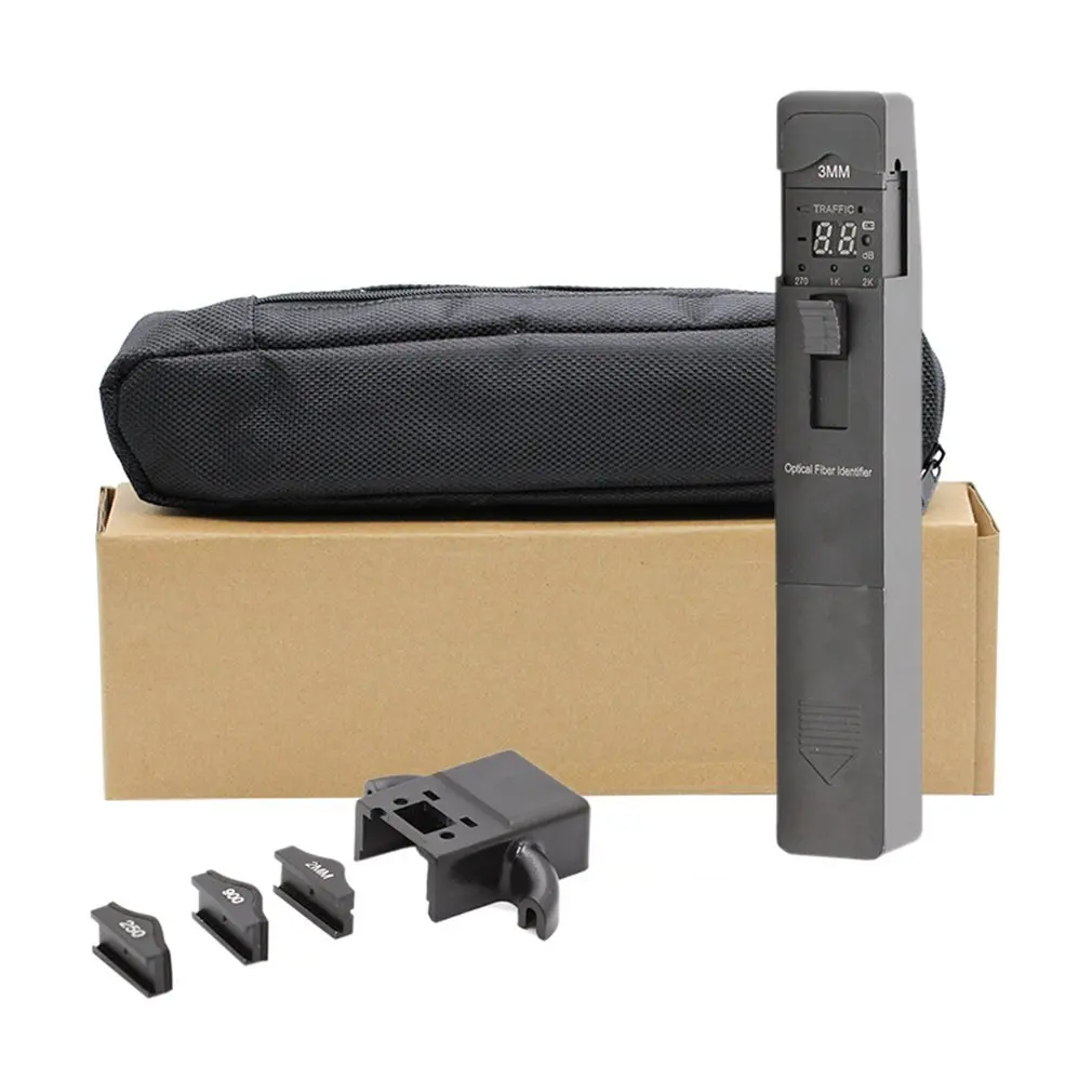 

Optical Fiber Identifier 800-1700nm Live Cable Optic Detector Identificador Test Tool 270Hz/1KHz/2KHz TM301