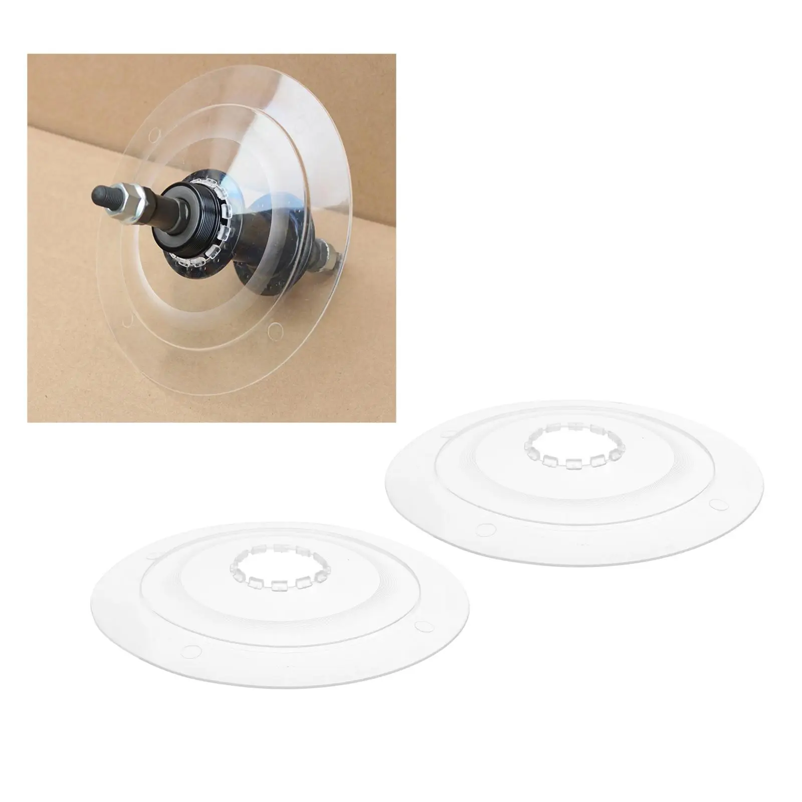 Bicycle Flywheel Guard 2pcs Mountain Bike MTB Flywheel Support Disc Brake Cassette Hubs Protection Cover Tool