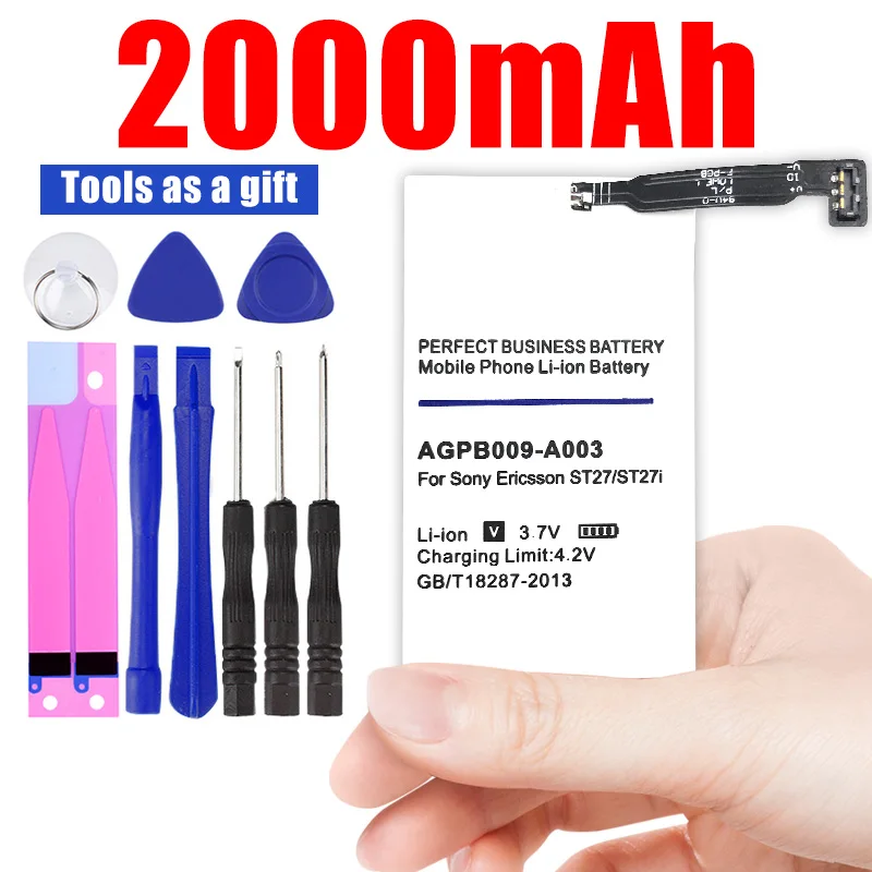 Высокое качество 2000 мАч AGPB009-A003 Аккумулятор для sony Ericsson ST27 ST27i ST27a
