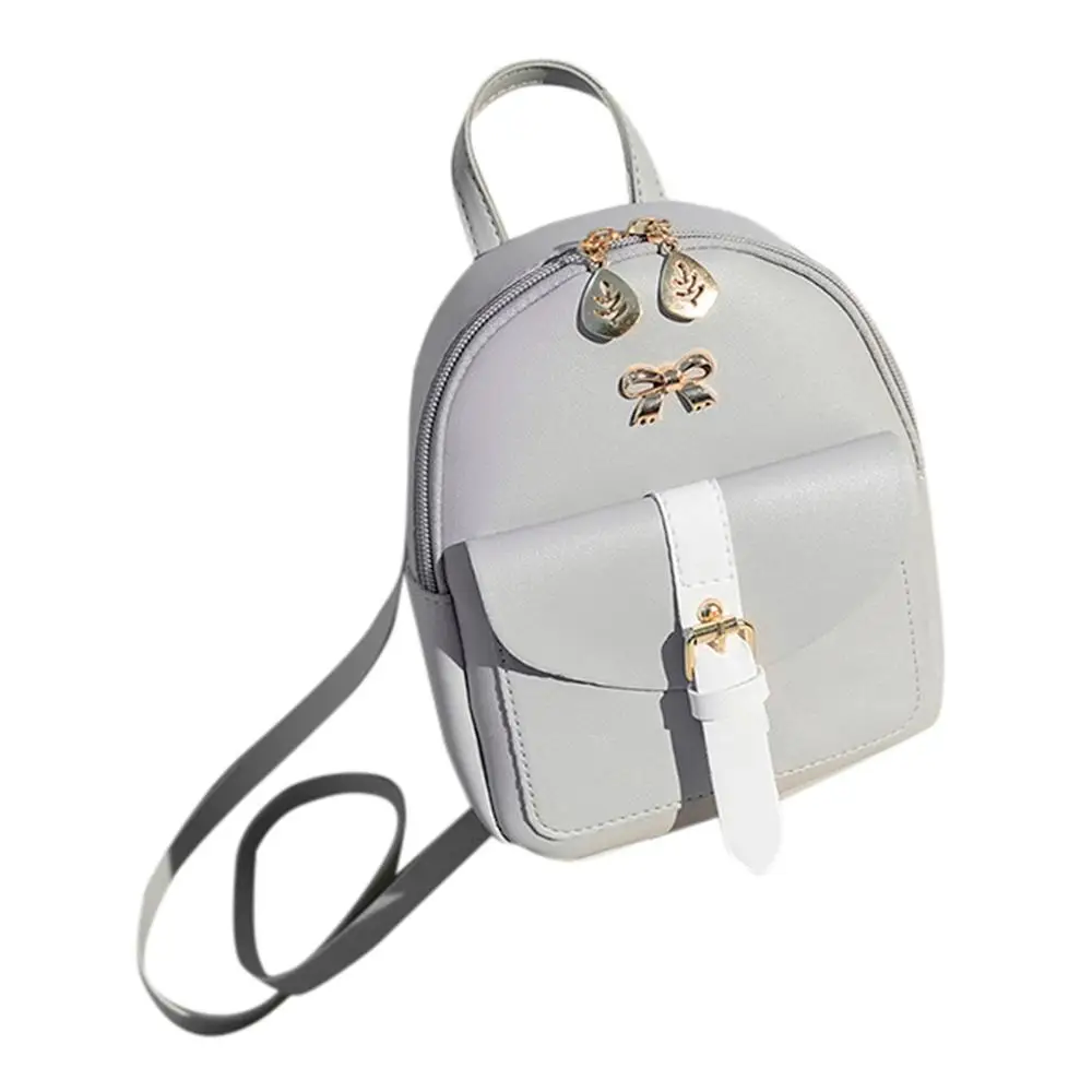 Рюкзак 2020Top, женский рюкзак, женский модный рюкзак с открытыми плечами, маленький женский рюкзак, кошелек с надписью, модный рюкзак для мобильного телефона mochila - Цвет: Gray