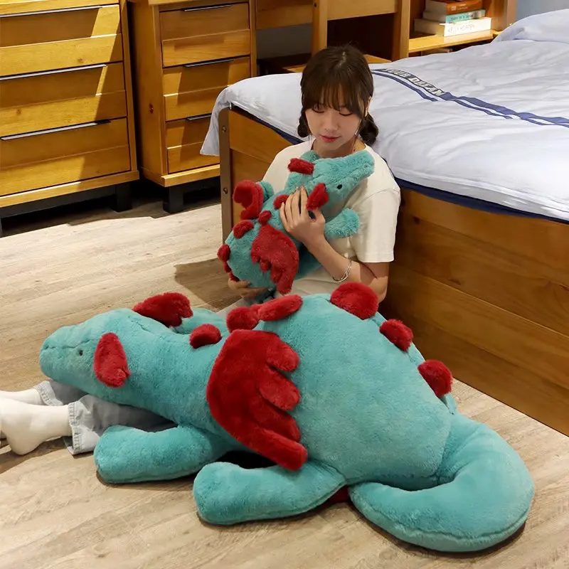 Хит продаж красивый Huggable белый динозавр плюшевые игрушки гигантский набивное животное Птерозавр игрушка