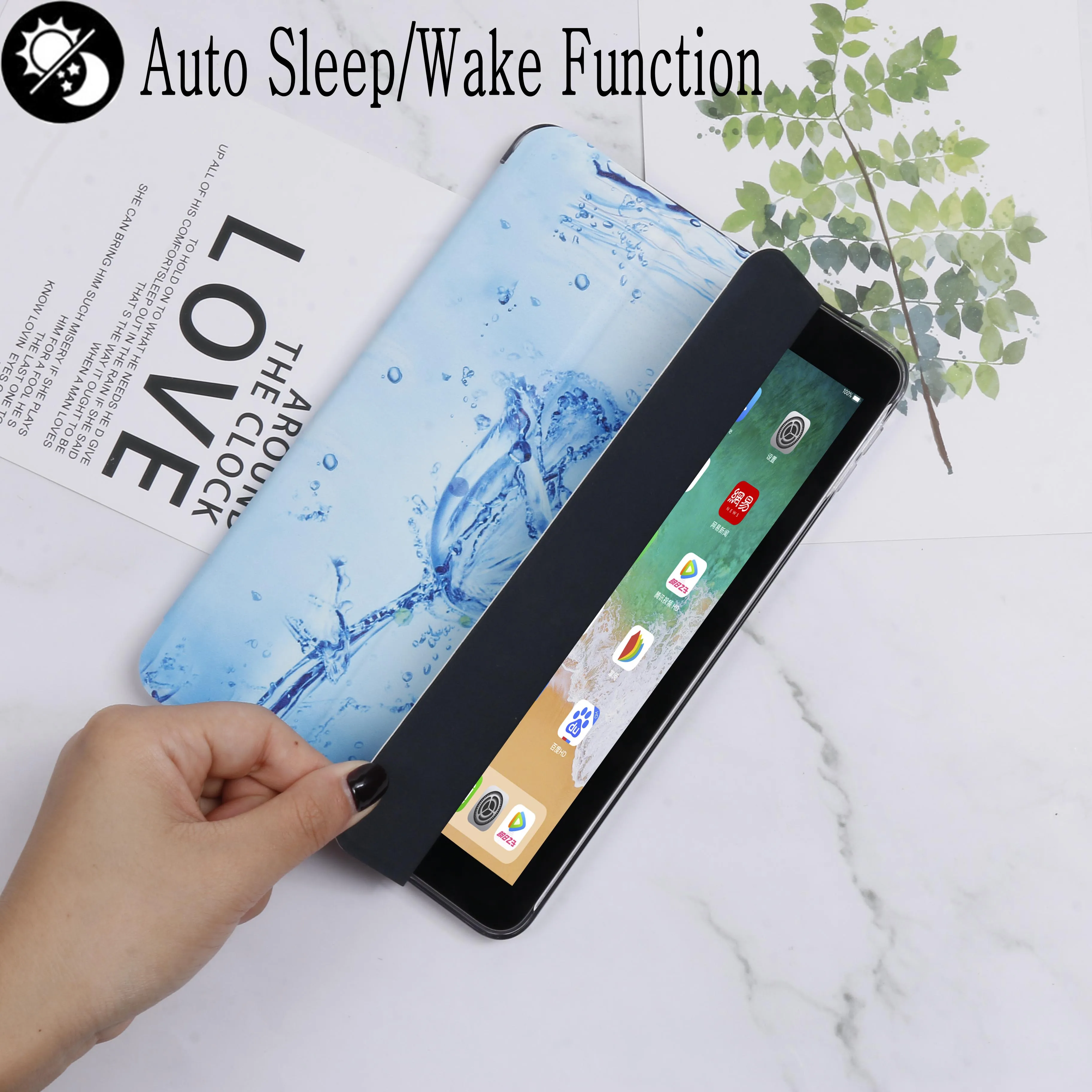 Чехол подставка из экокожи для iPad Air 2 9 7 дюйма A1566 A1567|Чехлы планшетов и