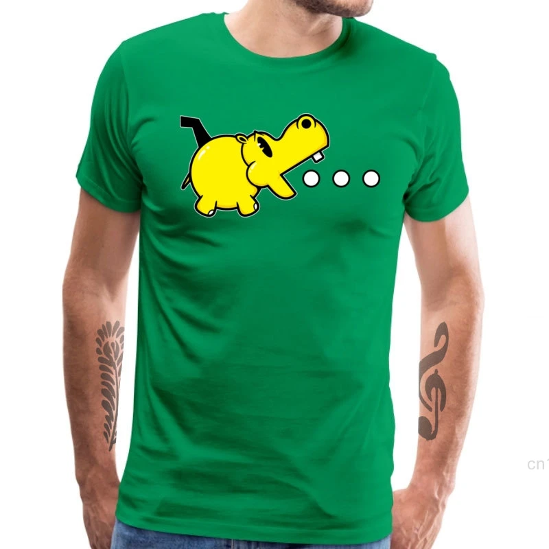 100% Cotton Men T Shirt Waka Hippos Tshirt Funny Short Sleeve Tops Round Collar Family Hip Hop Tee High Quality | Мужская одежда
