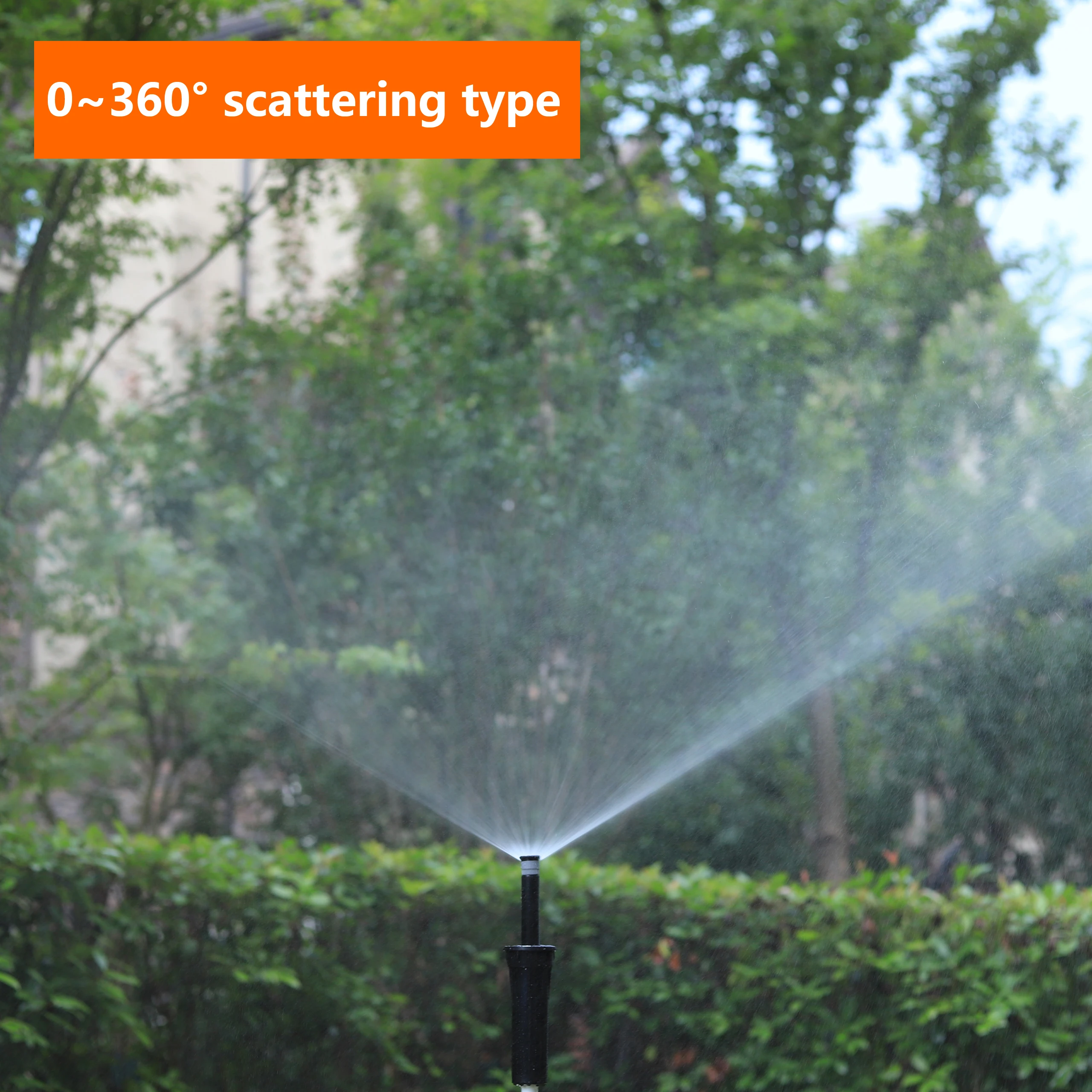 1/2" Female Thread Buried Pop-Up Sprinkler 360&deg; Automatic Lift Type Scattering Ray Jet Nozzle Lawn Green Belt Irrigation Device
