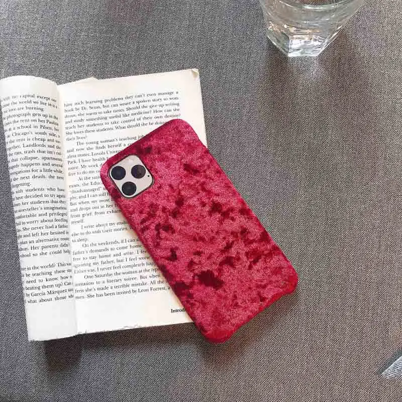 GlamPhoneCase Золотой бархатный чехол для телефона iPhone11Pro/Max X XS Max XR Мягкий силиконовый чехол для iPhone11 7 8 6 6s Plus
