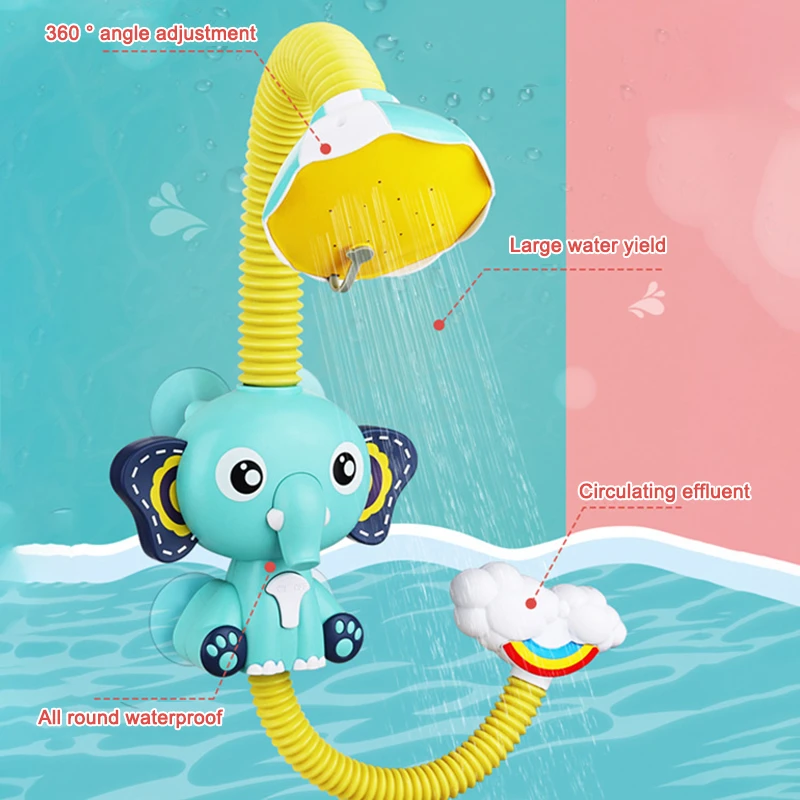 Bain Douche En Forme D Elephant Pour Bebe Avec Pompe A Eau Et Bec De Coffre Pour Nouveau Ne Lbv Aliexpress