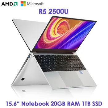 Ryzen-ordenador portátil ultradelgado de 2021 pulgadas, R5, 2500U, 20 GB de RAM, 1TB, SSD, FHD, Windows 10, ultraligero, para juegos de ordenador, novedad de 15,6
